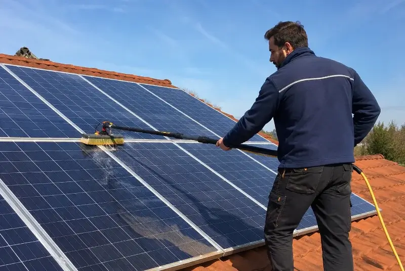 Nettoyage et entretien de panneaux solaires à Château-Thébaud