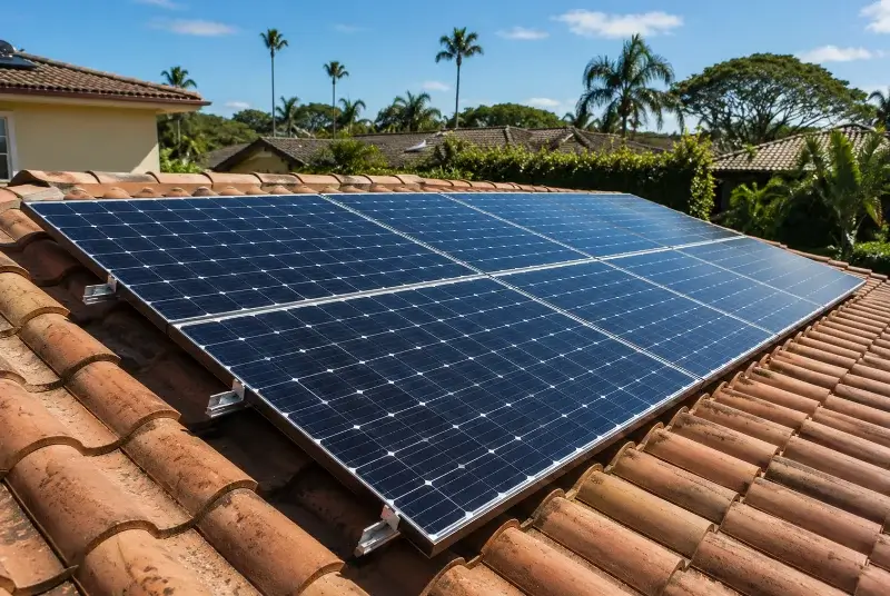 Installation de panneaux solaires à Château-Thébaud